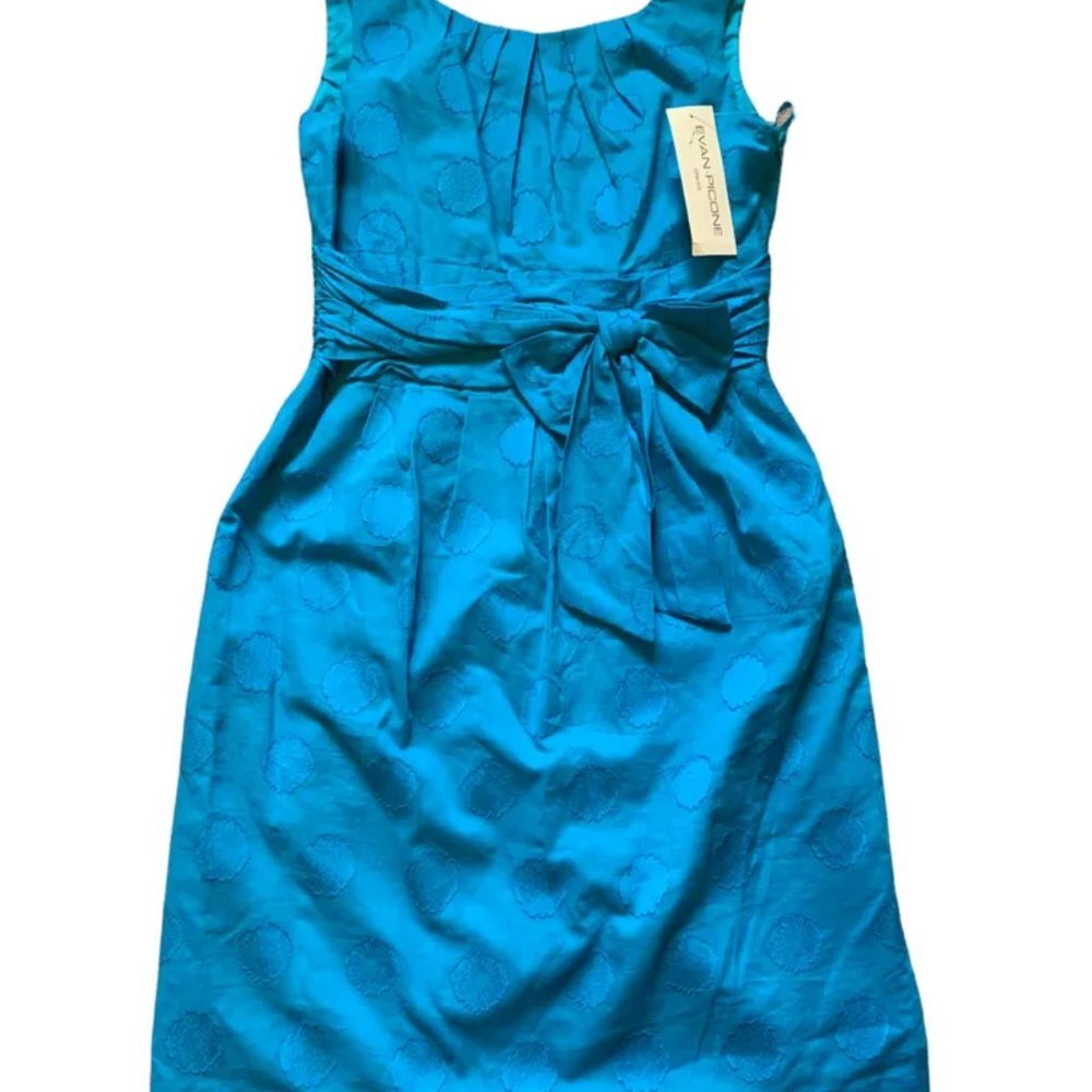 Evan-Picone blue sleeveless dress size 8 - Picture 3 of 6